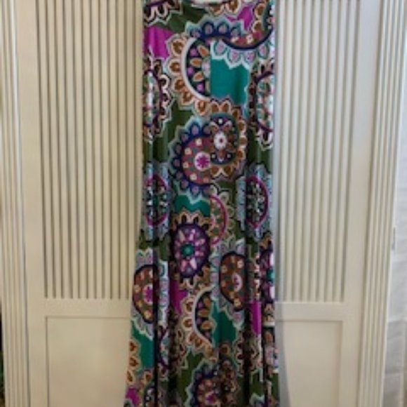 Long colorful maxi skirt L - Picture 2 of 2